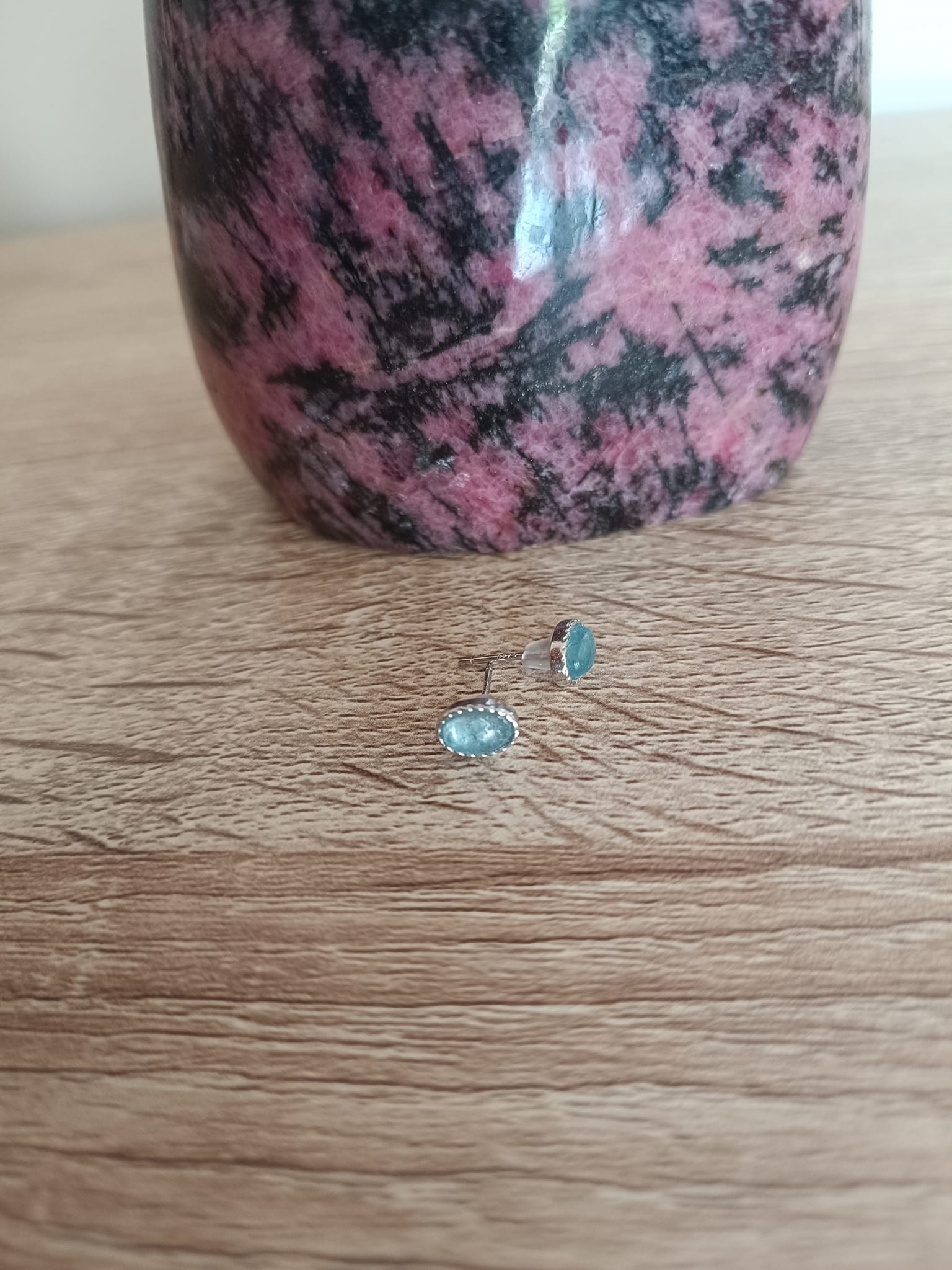Puces d'oreilles en Aigue-marine
