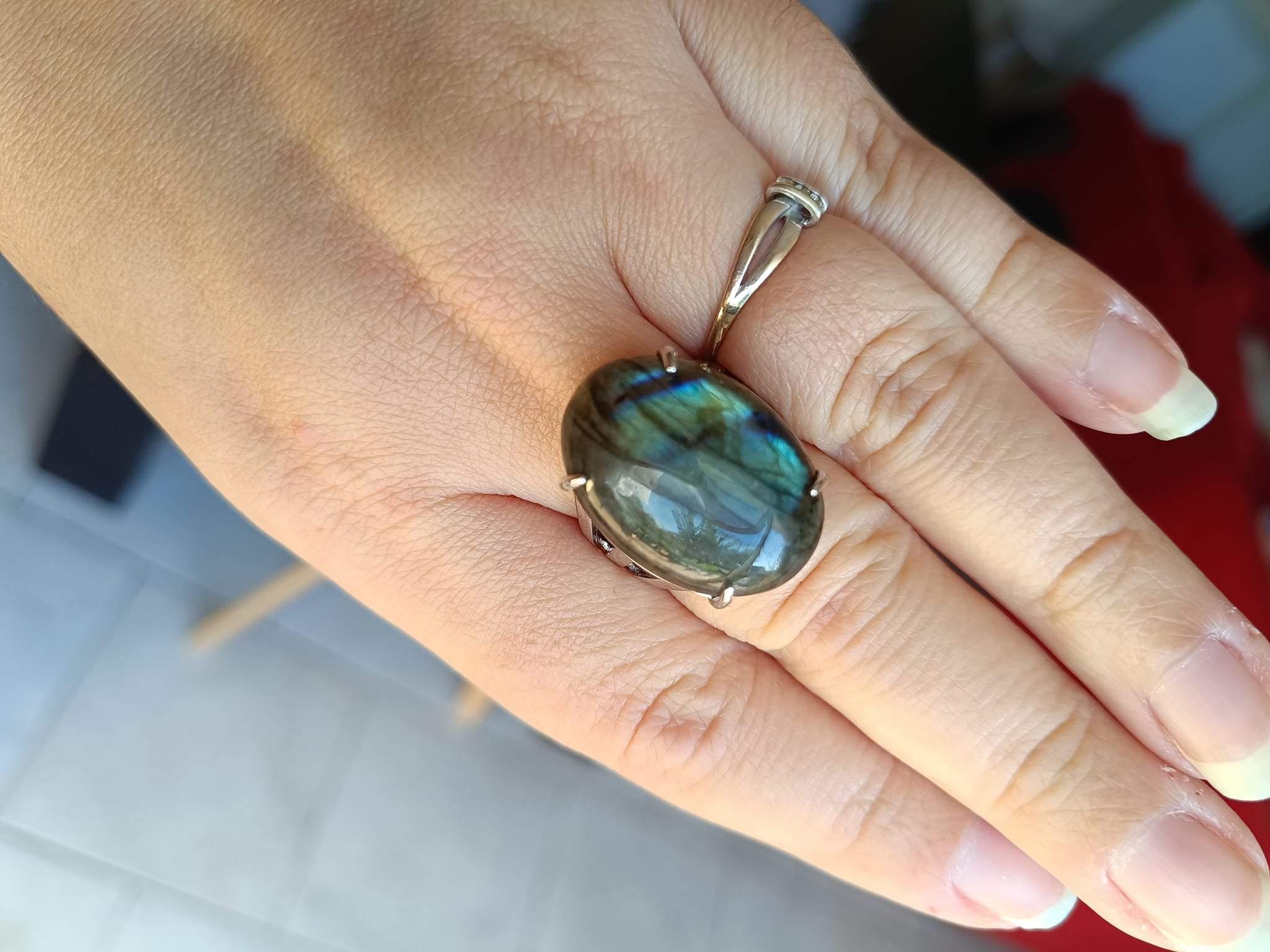 Bague en Labradorite