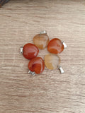 Pendentif cœur en Cornaline