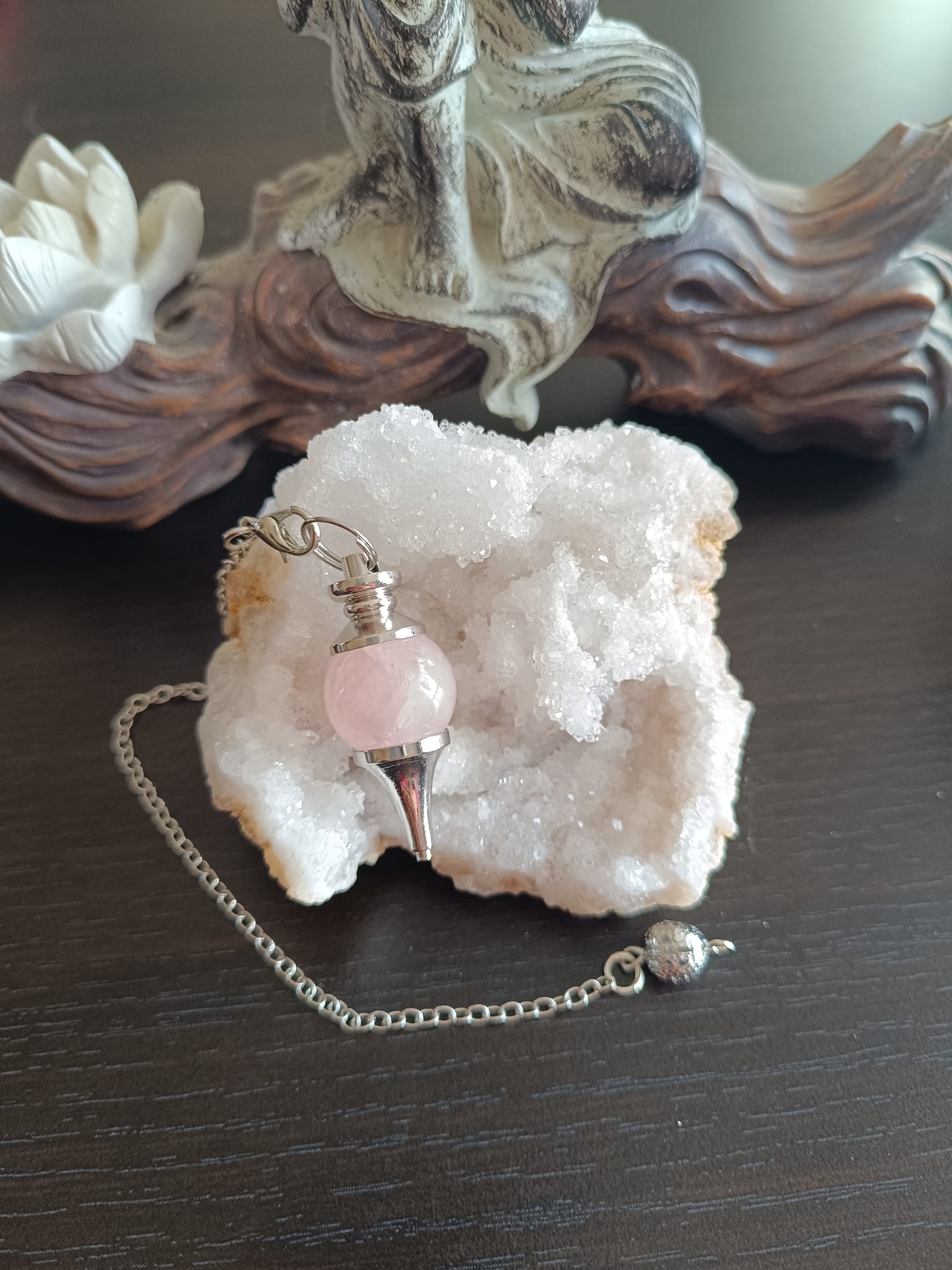Pendule en Quartz rose