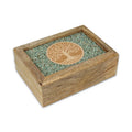 Coffret à bijoux en bois et pierres naturelles