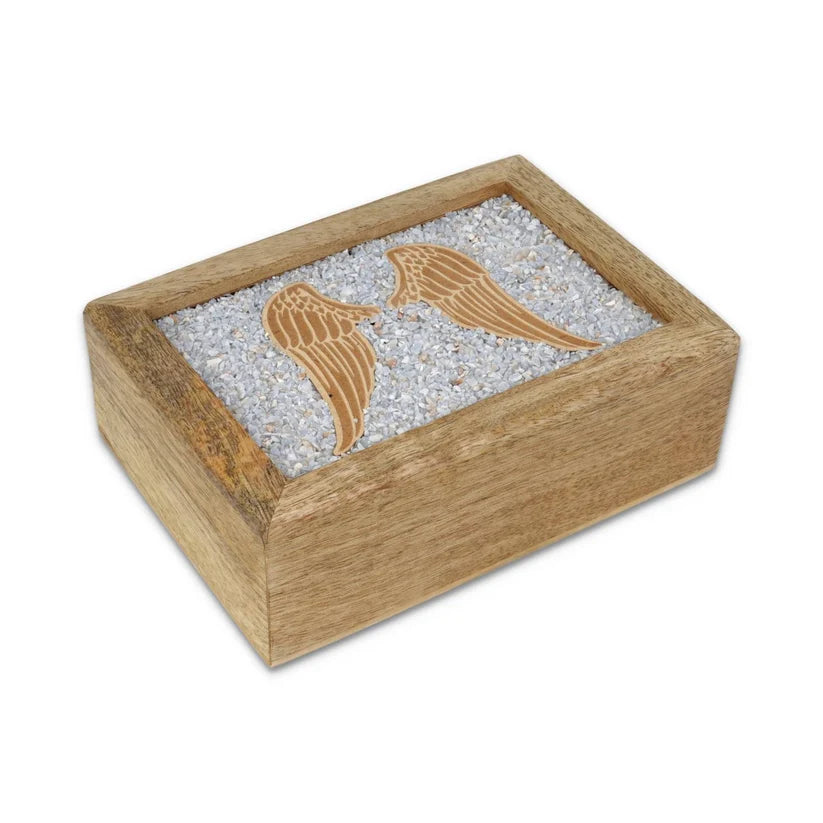 Coffret à bijoux en bois et pierres naturelles