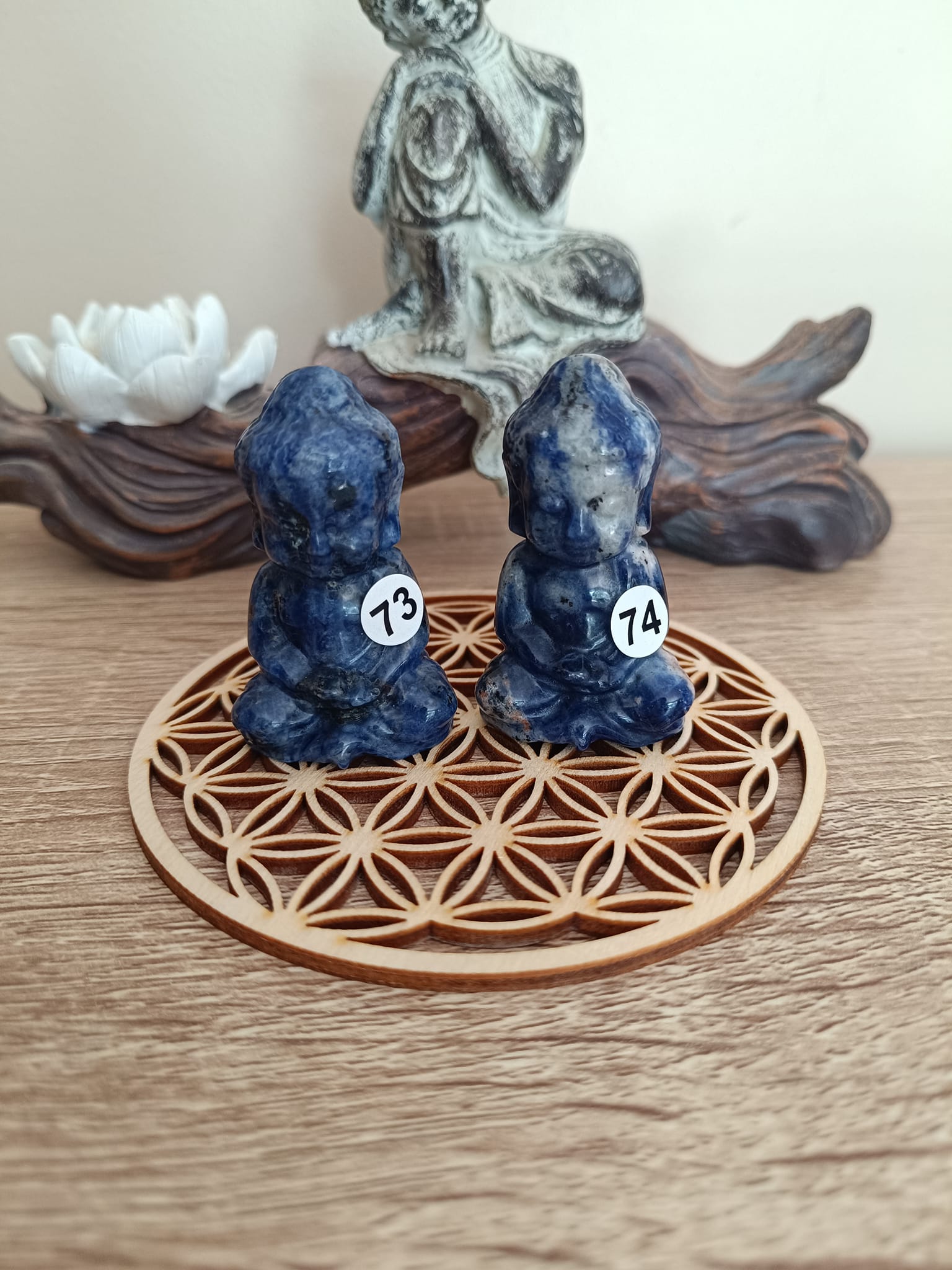 Bouddha en Sodalite