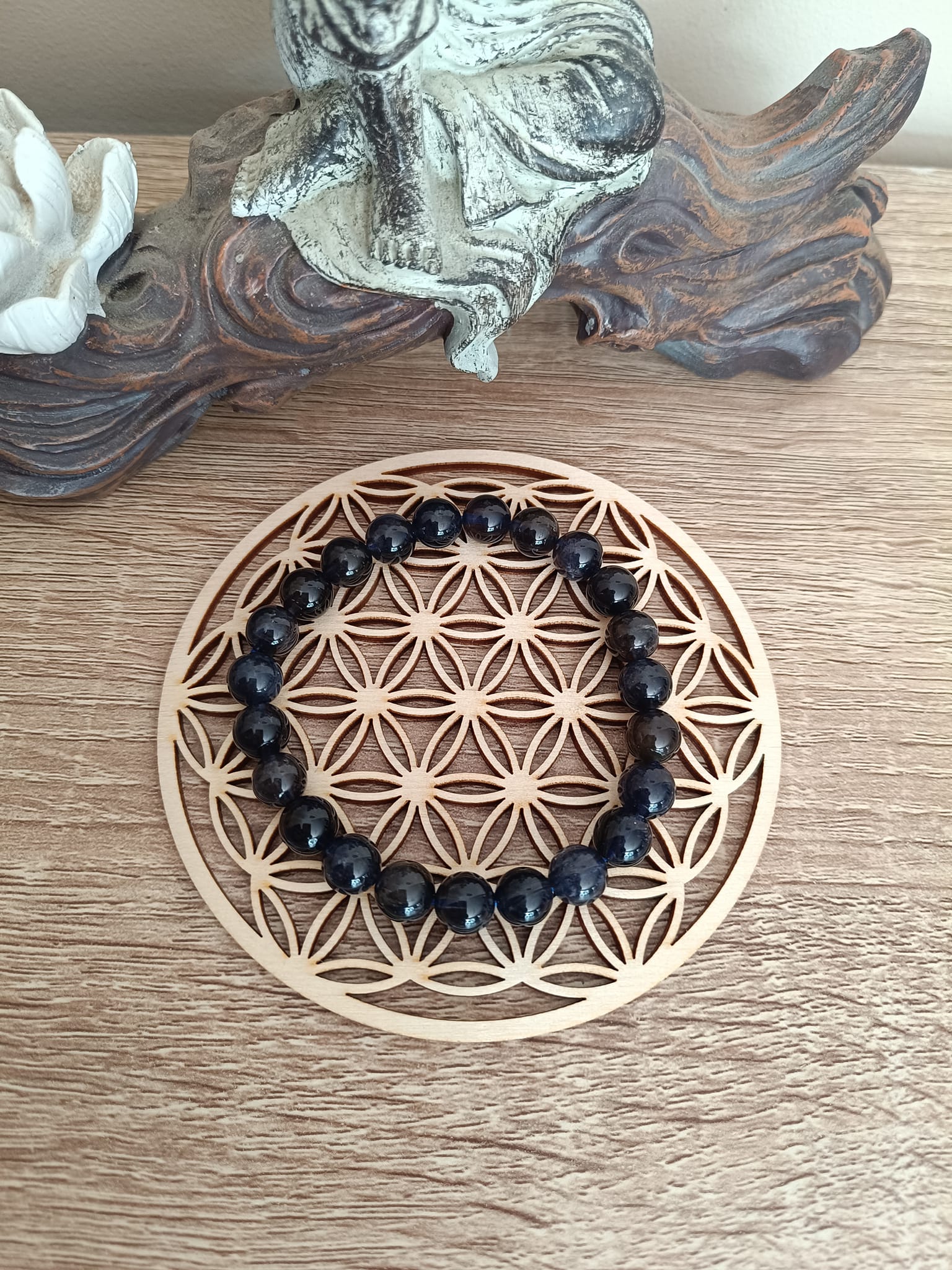 Bracelet en Cordiérite (Iolite)