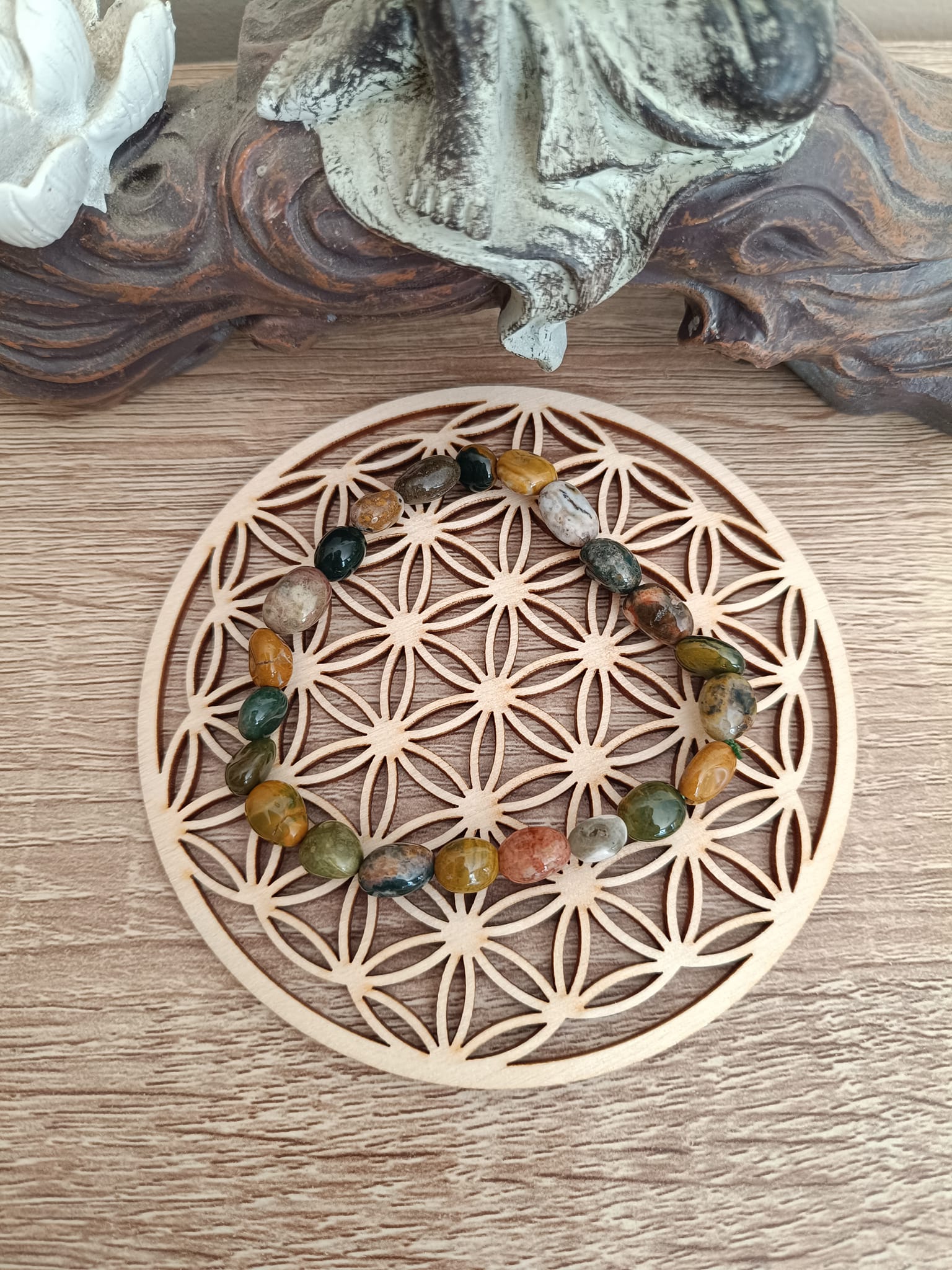 Bracelet en Jaspe océan