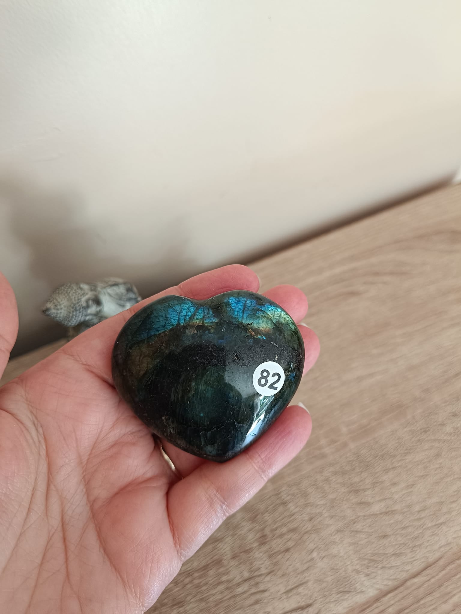 Cœur en Labradorite