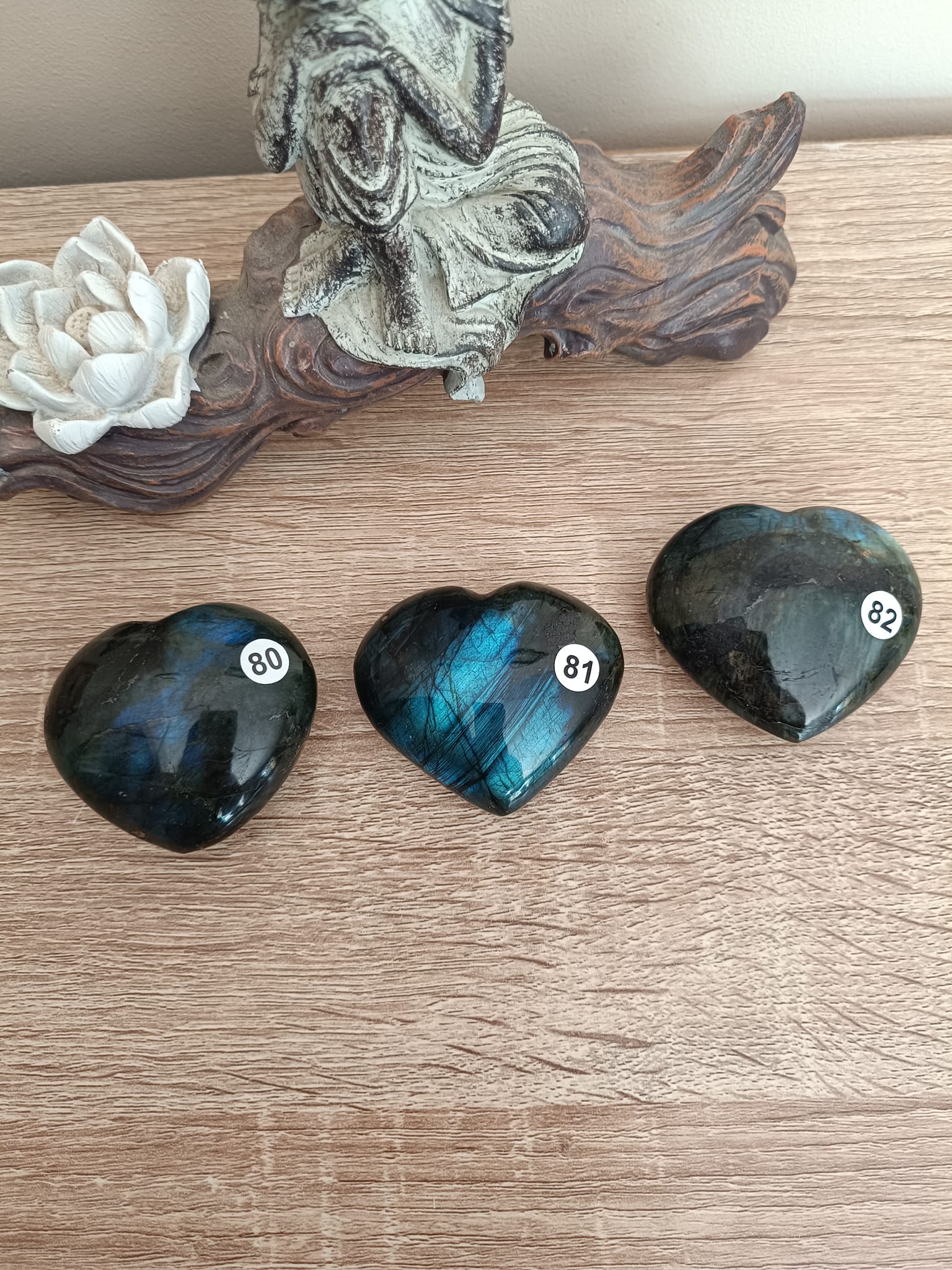 Cœur en Labradorite