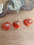 Petits coeurs en Cornaline