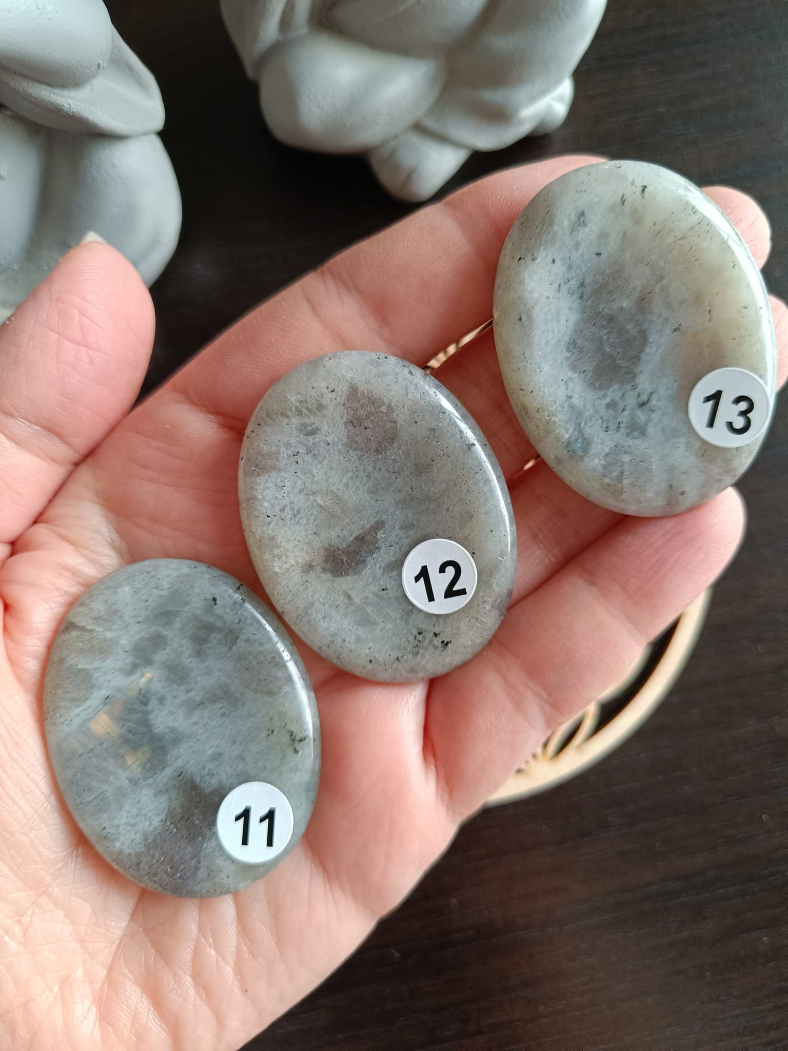 Galet anti-stress en Labradorite