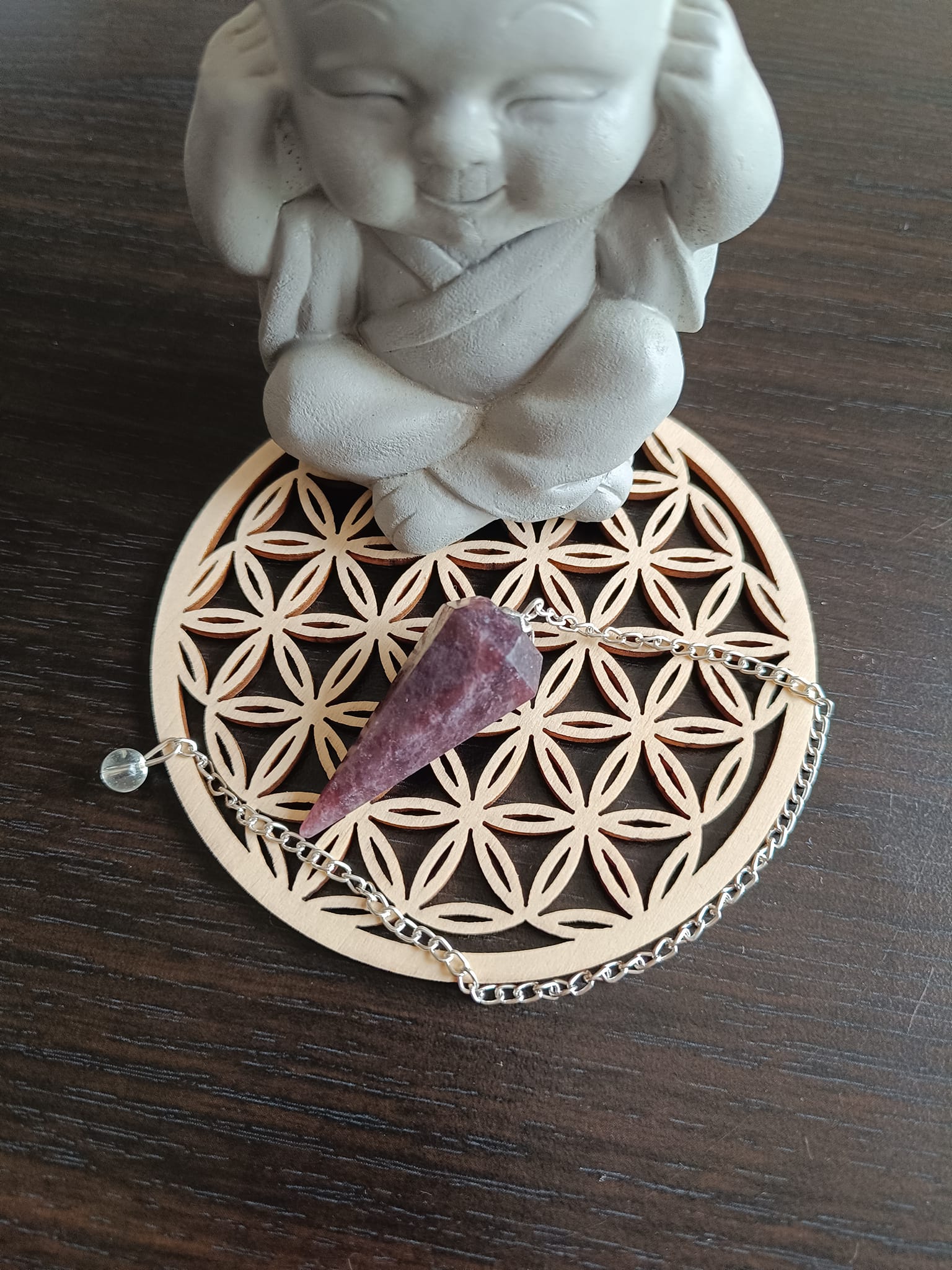 Pendule en Lépidolite