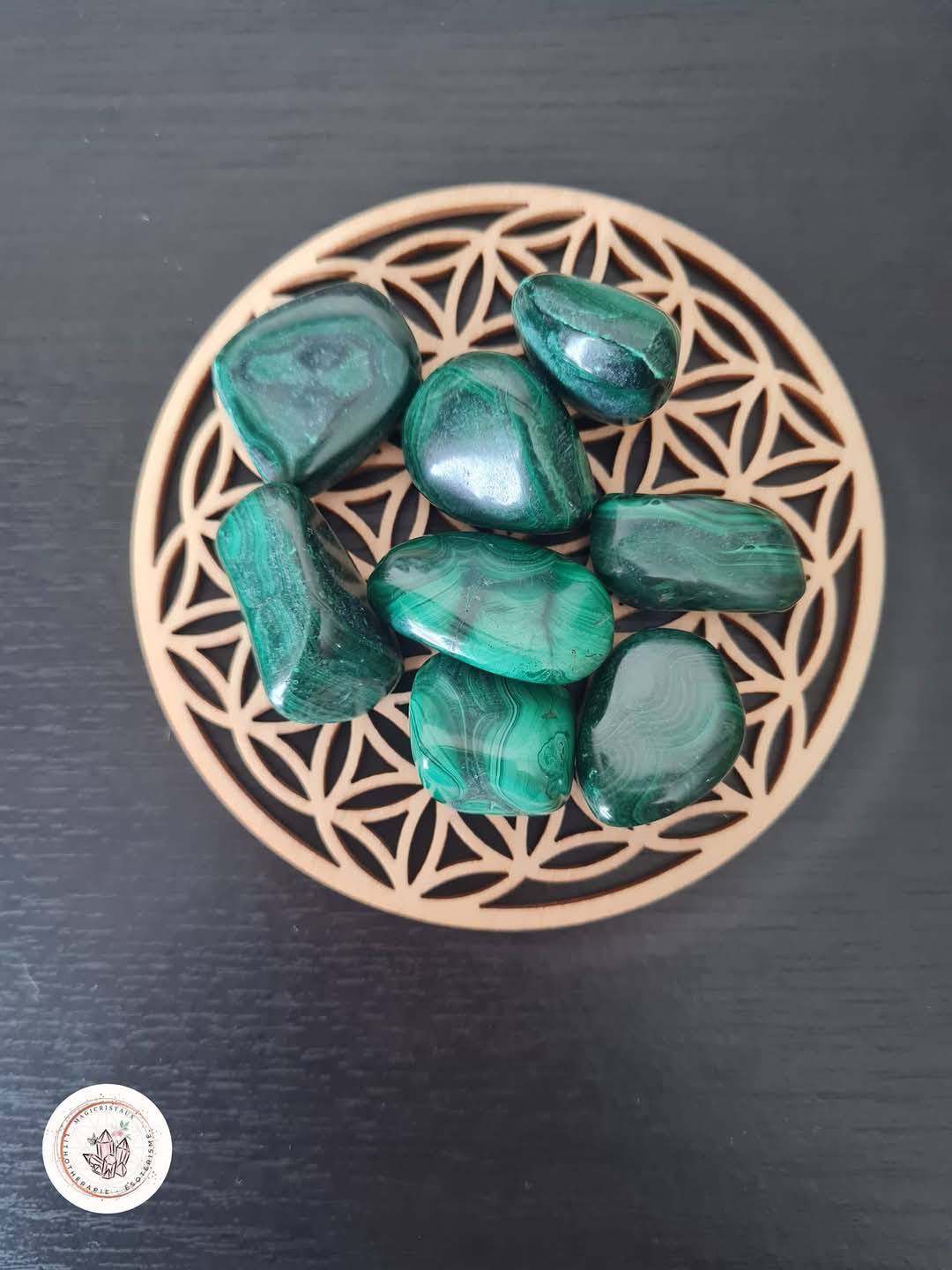 Pierre roulée en Malachite