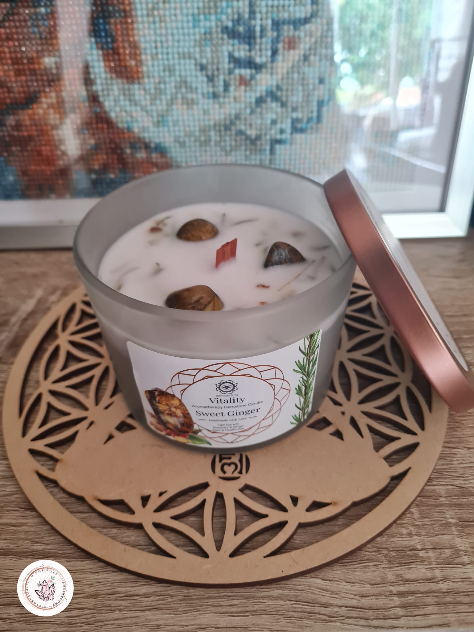 Bougie "Vitalité" Oeil de tigre / Gingembre doux