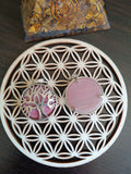 Pendentif arbre de vie en Rhodonite