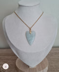 Pendentif cœur en Amazonite