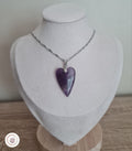 Pendentif cœur en Améthyste