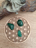 Pendentif roulé en Malachite