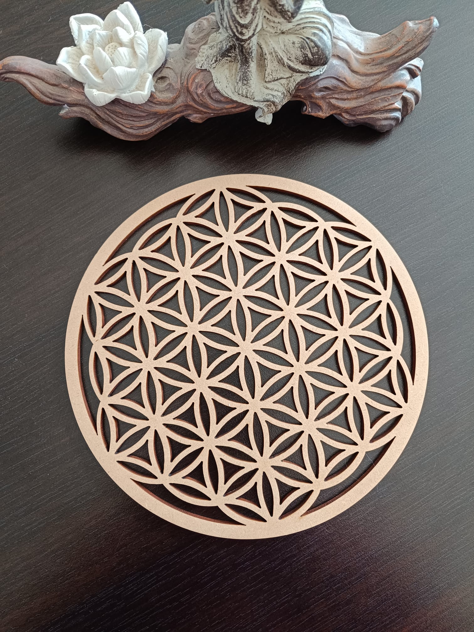 Fleur de vie en bois