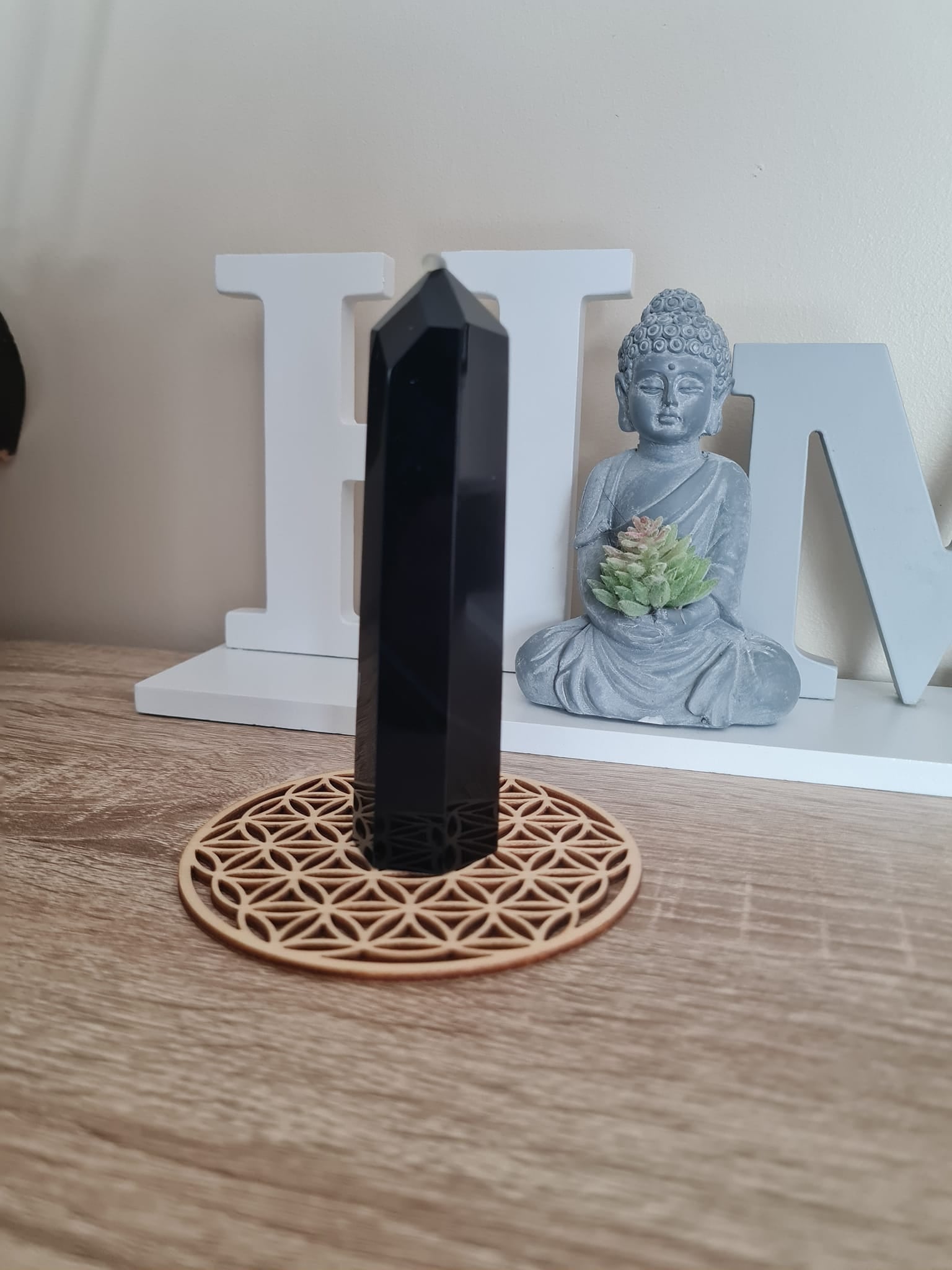 Pointe en Obsidienne noire