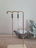 Boucles d'oreilles en Unakite